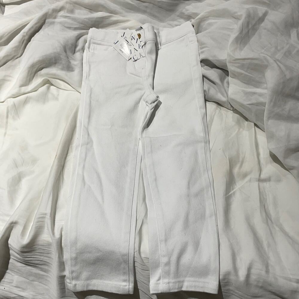 Janie & Jack white stretch jeans NWT